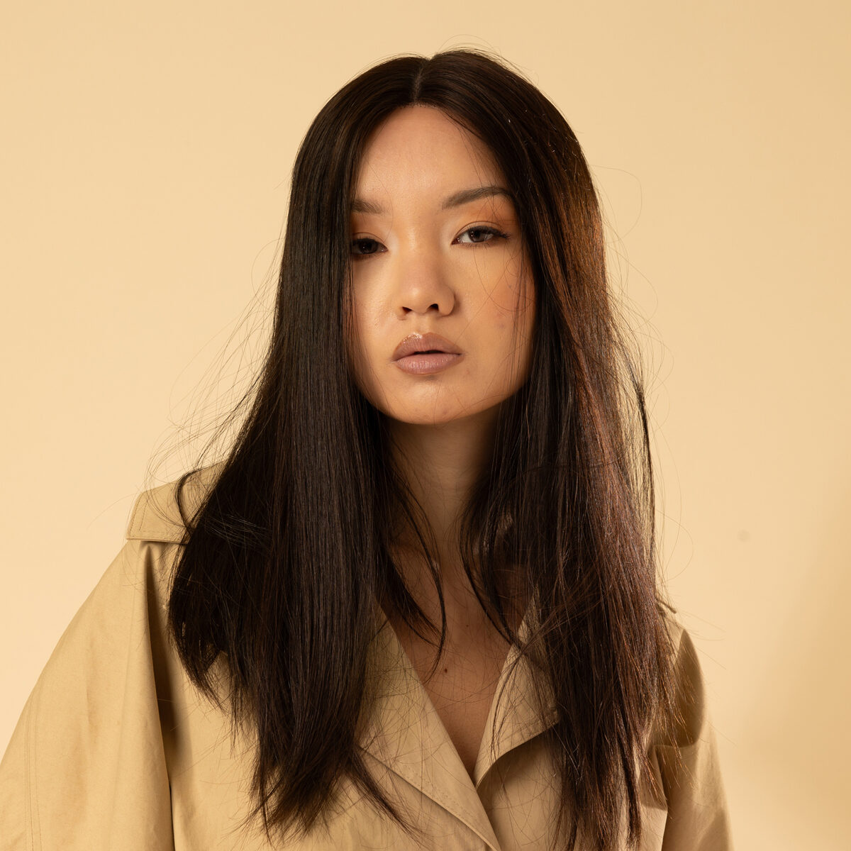 Image de Perruque en cheveux naturel vierge - Mi-longue 25 cm - brun foncé