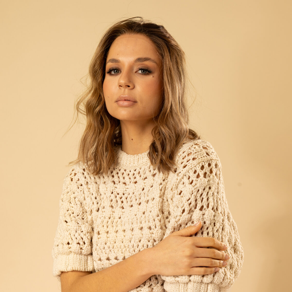 Image de Perruque en cheveux naturel vierge - Mi-longue 20 cm - blonde