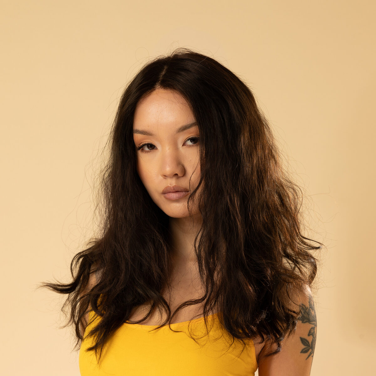 Image de Perruque en cheveux naturel vierge - Mi-longue 25 cm - brun foncé