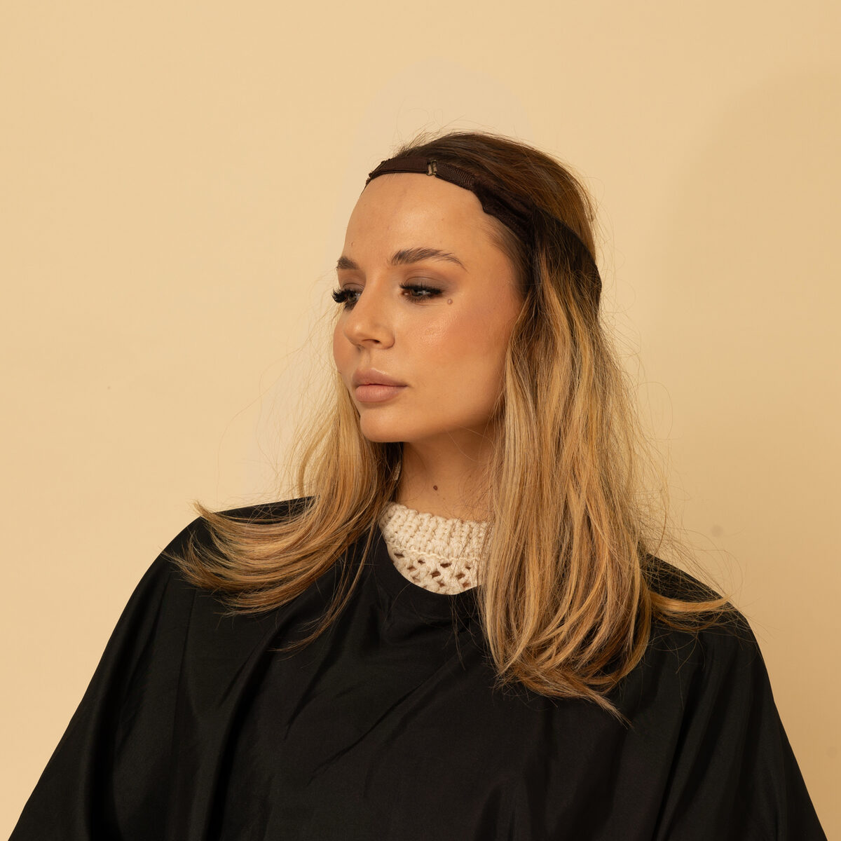 Image de Hair Band - Bandeau avec cheveux intégrés – Brun foncé